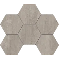Мозаика Grey Mosaic SF03 Hexagon мат 25x28,5 арт. 69413
