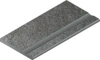 Доп Элемент Магма Графит Борт С Выемкой Закр структур 30x60 20 мм арт. 620090001348