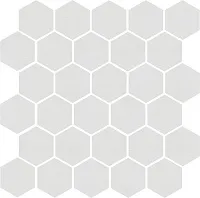 Керамогранит Агуста белый натуральный из 30 част мат, 29,7x29,8 6,9 мм, арт. 63000