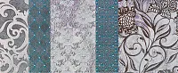 Декор Batik Turchese Dec.A мат, 24x59 9 мм, арт. SH05DA