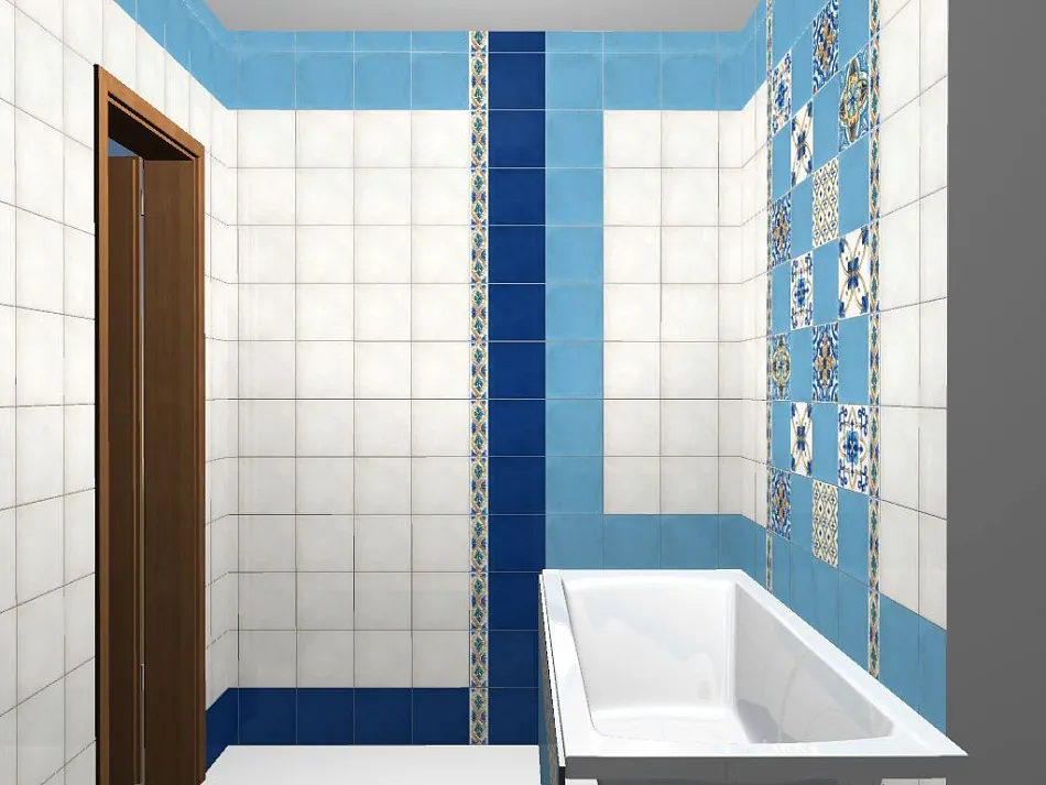 Готовый интерьер к коллекции Kerama Marazzi Капри желтая