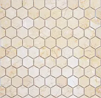 Мозаика Botticino MAT hex 18x30x6 мат, 28,5x30,5 6 мм