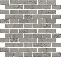 Декор Про Лаймстоун Антика 2 мозаичный серый матовый мат, 30x32 9 мм, арт. MBD010