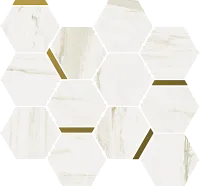 Мозаика Стелларис Каррара Айвори Шик мат 28,3x32,8 9 мм арт. 620110000222