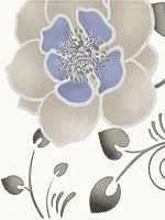 Декор Tirani blue С глянц, 25x33,3