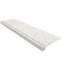 Ступень White Set Steptrade CM00 Комплект прямоугол бортик с насечками + Подступенок мат 33x120 арт. 39879