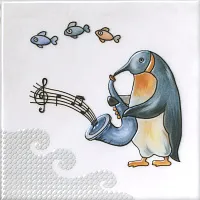 Декор Симфония 5 глянцевый глянц, 20x20 6,9 мм, арт. VT/A484/5232