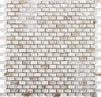 Мозаика Tribal Pearl White глянц, 28,6x28,3 8 мм, арт. L244001101