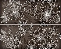 Декор ELISSA MARRONE FIORE, 40,2x50,5