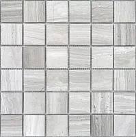 Мозаика Travertino Silver POL 48x48x7 полир, 30,5x30,5 7 мм