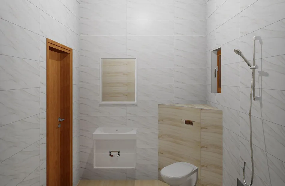 Готовый интерьер к коллекции LAPARET Milos white