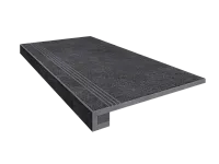 Ступень Black Set Steptrade LN04 Комплект прямоугол бортик с насечками + Подступенок мат 33x120 арт. 39611
