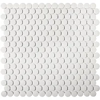 Мозаика Penny Round White, 31,5x30,9 6 мм