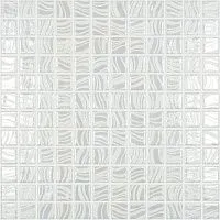 Мозаика Glitter White №7802 на сетке глянц 25x25 4 мм арт. С0006244