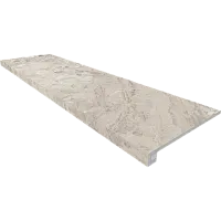 Ступень Light Grey Steptrade OM01 Комплект пол прямоугол бортик без насечек + Подступенок мат 33x120 арт. 69390