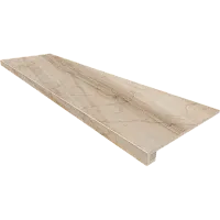 Ступень Pearl BR01 прямоугол бортик без насечек + Подступенок мат 33x120 арт. 67322