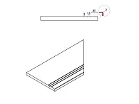 Доп Элемент СЭНД БОРТИК ГРИП ПРАВЫЙ. Доп, 30x60 20 мм, арт. 620090000256