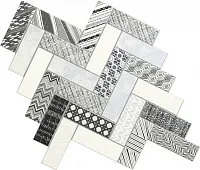 Мозаика Zig-Zag глянц, 24x24 11 мм, арт. 187157