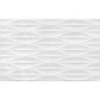 Плитка Эдем белый низ 03 глянц 25x40 8 мм арт. 010100001551