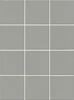 Плитка Агуста серый светлый натуральный из 12 частей мат, 9,8x9,8 7 мм, арт. 1329