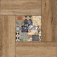 Плитка Ранчо на коричневом коричневая ПГ3РЧ404 мат, 41,8x41,8, арт. TFU03RNC404