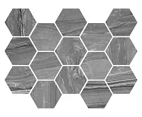 Мозаика Eos Argent Hexagon полир, 30x30 10,5 мм