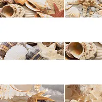 Бордюр Николь фантазия глянц, 7,5x45