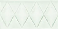 Бордюр Diamond Flower White, 7,5x15