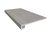 Ступень Grey Set Steptrade LN02 Комплект прямоугол бортик с насечками + Подступенок мат 33x120 арт. 36834