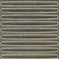 Декор чипсет Далия бирюзовый тёмный глянц 20x20 9,5 мм арт. KMD2SOB002BN