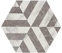 Плитка Allmarble Statuario Decoro, 21x18,2, арт. MMMN