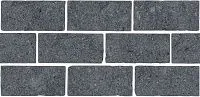 Бордюр Роверелла серый темный мозаичный, 14,7x34,5 11 мм, арт. BR021