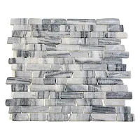 Мозаика MS0203 МРАМОР ПРЕМИУМ бело-чёрный, 32x30 9,8 мм, арт. 52393