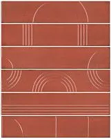Плитка Мажорель красный из 6 частей глянц 36x28,5 10 мм арт. KMP3STA005RN6X