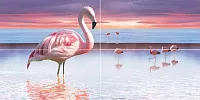 Панно Flamingo глянц, 50x100, арт. b.0473