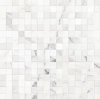 Мозаика Allmarble Wall Statuario Mosaico Lux глянц, 40x40 6 мм, арт. M8H3