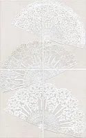 Панно Мерлетто Кружево 4 части, 25x40, арт. HGD/A204/4x/6322