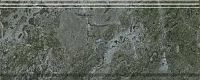Бордюр Серенада зелёный глянцевый обрезной глянц, 12x30 13 мм, арт. BDA026R