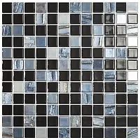 Мозаика Astra Black Mix на сетке глянц 30x30 6 мм арт. st.УТ-00000460