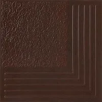 Угловая Ступень клинкерная Каир 4У коричневый мат 29,8x29,8 8 мм