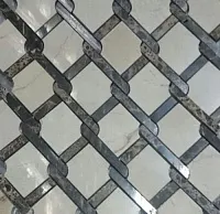 Мозаика Mos Victorian Polished Crema Marfil + Dark Emperador, 28,4x32,2, арт. CV20161