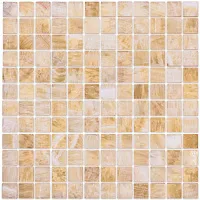 Мозаика Onice beige POL 23x23x8 полир, 29,8x29,8 7 мм