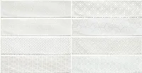 Плитка Decor Opal White глянц, 7,5x30