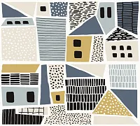 Панно Копенгаген Домики 1905-0002 компл из 2шт, 50x45