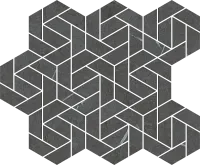 Мозаика Метрополис Империал Блэк Айкон мат, 28,6x34,7 9 мм, арт. 620110000158