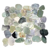 Мозаика MS9004 BC WB МРАМОР зелёный круглый, 32x32 9,8 мм, арт. 52368