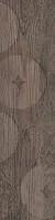 Декор Lodge темно-коричневый мат, 22,5x90 11 мм, арт. K2380HW910010