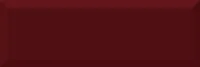Плитка Monocolor Biselado Brillo Burdeos, 10x30
