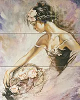 Панно Arabeski purple panno 01 (комплект из 3 шт) глянц, 60x75, арт. 010301001725