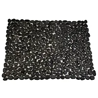 Мозаика MS00-3P ГАЛЬКА чёрная 50*70 см, 70x50 14,8 мм, арт. 52399